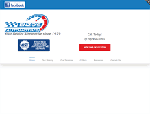 Tablet Screenshot of enzosautomotive.com